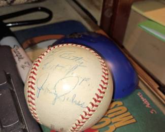 Johnny Padres signed baseball.