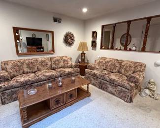 Ethan Allen sofa and loveseat.