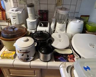 Small appliances galore.