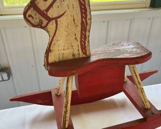 Antique childs rocking horse