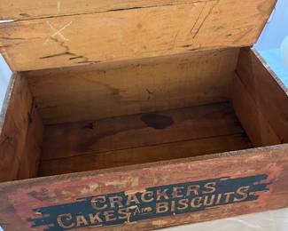 Antique wooden Advertising box