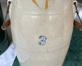 Stoneware butter churn
