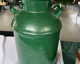 Vintage milk can