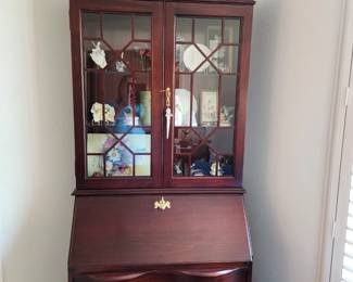 Mahogany Drop Front Desk/Secretary 