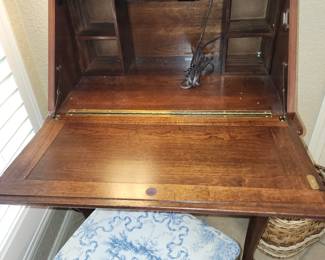 Drop Front Desk Opened