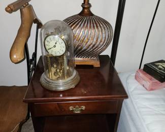Nightstand-'Anniversary Clock- Table Lamp