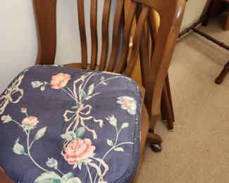 Antique Oak Office Chair 