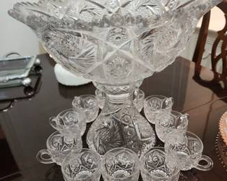 Vintage Punch Bowl Set