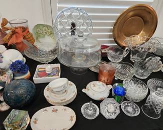 Crystal Serving Pieces - Cake Plate