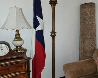 Texas Flag on Pole - Floor Lamp