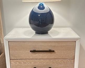 The nightstands have been sold, lamps are still available.