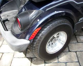 Rear tire and bumper