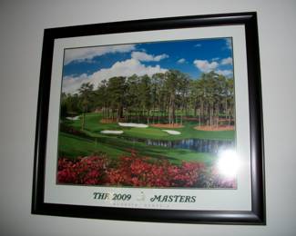 Framed 2009 Masters Picture