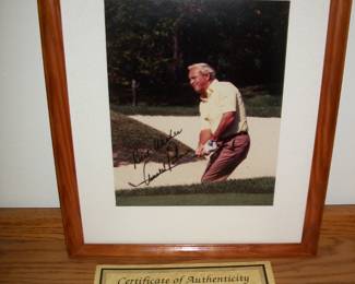 Framed 8 x 10 Signed Photo with C.O.A.