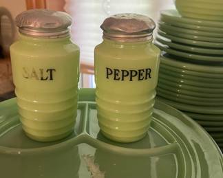 Jadeite Salt & Pepper Shakers