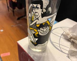 1970's "Boris and Natasha" Pepsi Tumbler Drinking Glass 