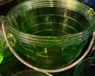 Assortment of Green Uranium Glass