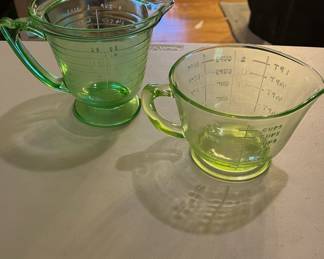 Assortment of Green Depression/Uranium Glass