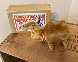 Wind Up Traveling Camel with Box - Made in Occupied Japan
