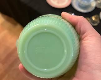 Fire-King Jadeite Ovenware Jane Ray Dinnerware Set