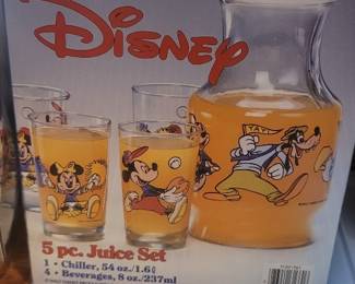 Anchor Hocking Walt Disney 5 Piece Juice Set