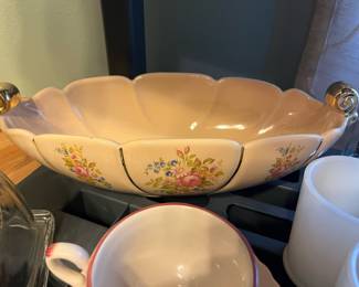 1940’s Abingdon Oval Serving Bowl