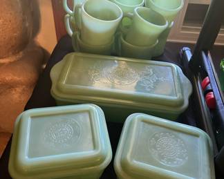 Fire King Jadeite Refrigerator Dishes