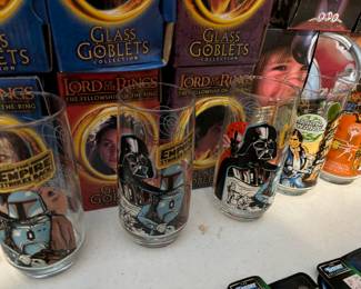 Set of 5 1980's Burger King Star Wars Empire Strikes Back Drinking Glasses