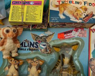1983 Gremlins 3 Piece Collectible Figures - Gizmo, Stripe & Gremlin