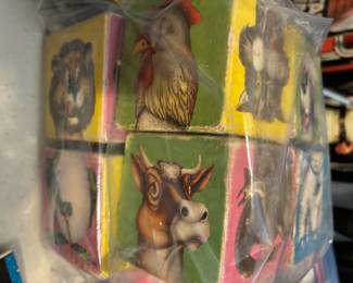 1962 Lil Booboos Barnyard Animal Blocks/Puzzle