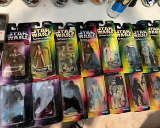 Assortment of Kenner Star Wars "The Power Of The Force" Action Figures, Assortment of Star Wares Shadows of the Empire Action Figures