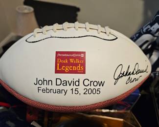 John David Crow Autographed Football 