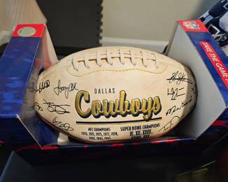 Dallas Cowboys Signed Football, Multiple Signatures