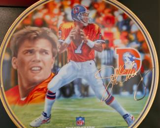 John Elway NFL Quarterback Club by Rick Brown Plate