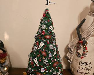 Danbury Mint Dallas Cowboys NFL Lighted Christmas Tree