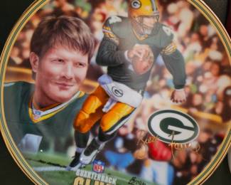 Bradford Exchange Collector Plate, 1997 Brett Favre, NFL Quarterback Club