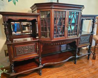 Beautiful Antique Sideboard/Curio Cabinet