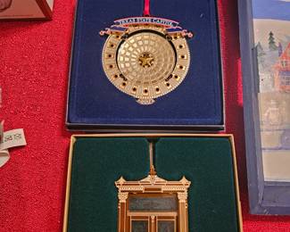 Texas State Capital Christmas Ornaments in Box
