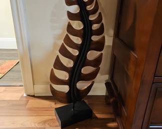 Hawaiian Wood Leaf Sculpture 
