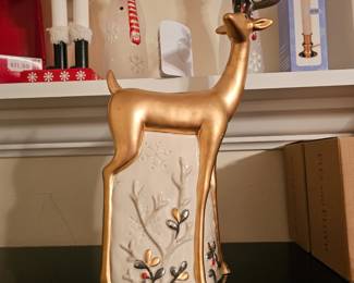 Fritz & Floyd “Wintry Woods” Snowman Reindeer Figurine 