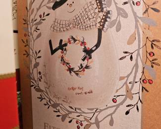 Fritz & Floyd Wintery Woods Snowman Bowl