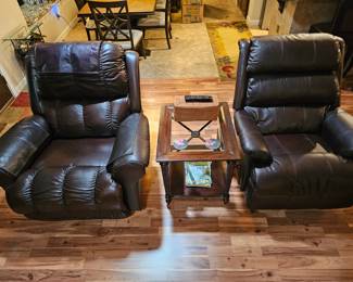 Two Leathet Recliners