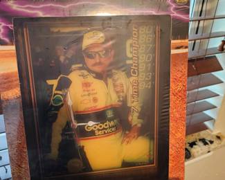 Vintage JEBCO - Dale Earnhardt NASCAR Collectable  SUNDROP Clock  *Made In USA*
