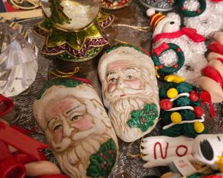 Santa Ornaments 