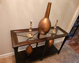 Glass Top Side Table