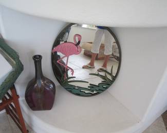 Flamingo wall mirror