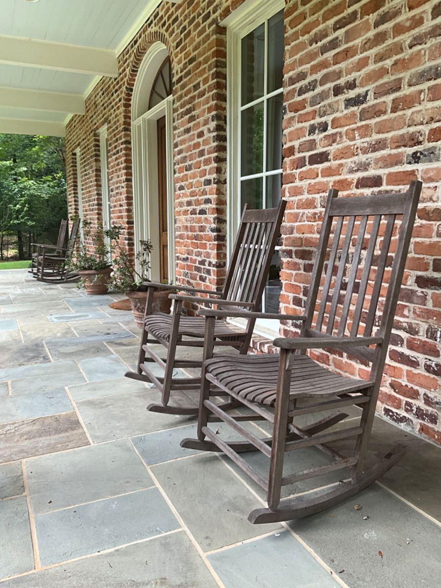 (4) Tyndall Creek teak rocking chairs-$100 ea