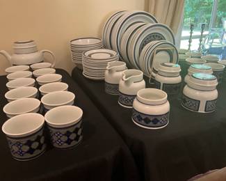 96 Pcs Mid Century style Royal Doulton stoneware china-$450