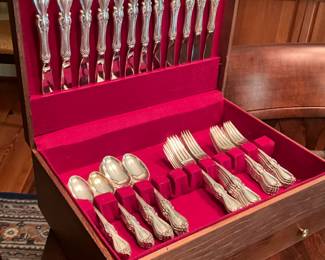 60 pc set Towle Queen Elizabeth sterling flatware-$1800