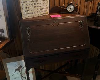 Antique small secretary desk